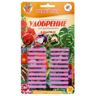 Чистый Лист палочки от вредителей. 20 шт
