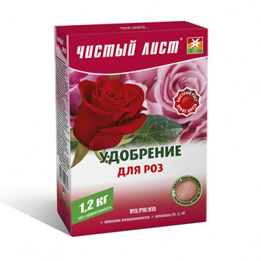Удобрение кристаллическое для роз Чистый Лист 1.2 кг