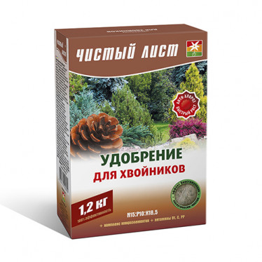 Удобрение кристаллическое для хвойников Чистый Лист 1.2 кг