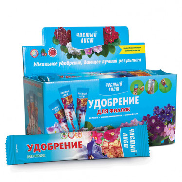 Удобрение кристаллическое для фиалок Чистый Лист 100 г