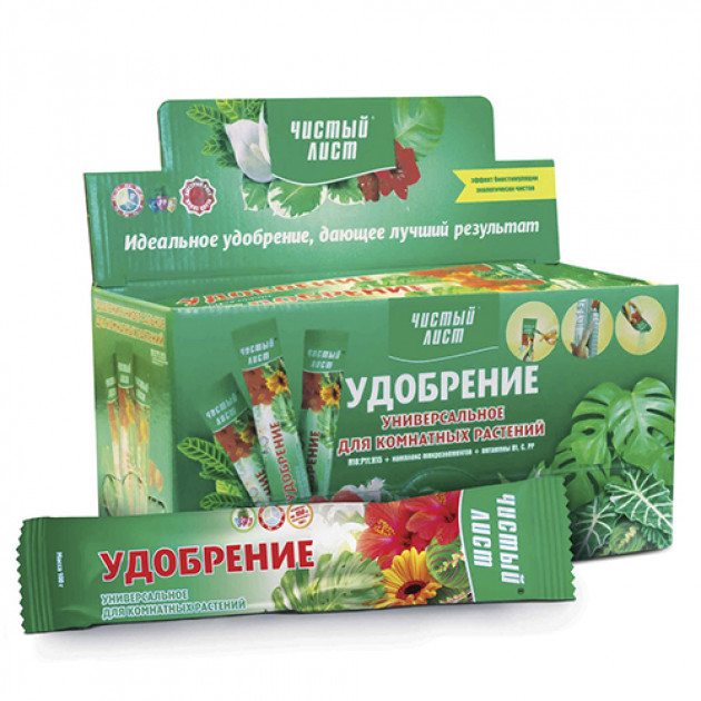 Добриво кристалічне для кімнатних рослин Чистий Лист 100 г