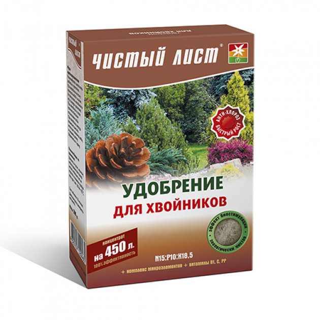 Добриво кристалічне для хвої  Чистий Лист 300 г