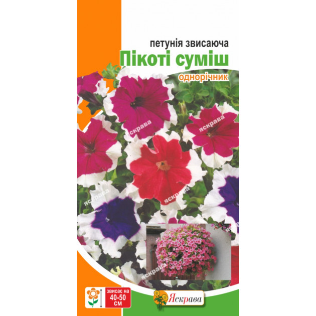 Петунія Великоквіткова Пікоті суміш 15-20 нас