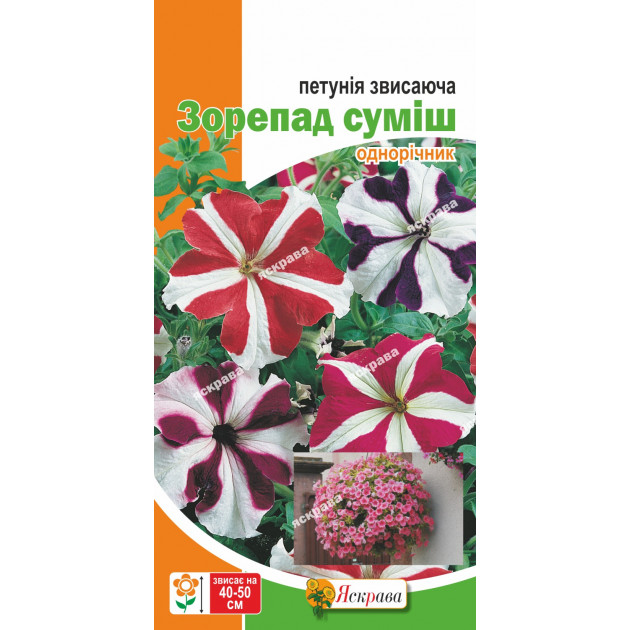 Петунія звисаюча Зорепад суміш 0.015 г