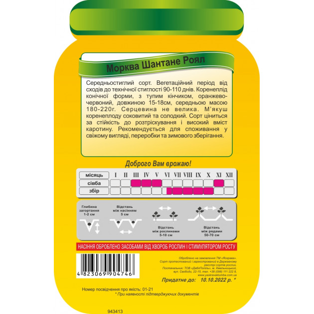 Морква Шантане роял 2 г