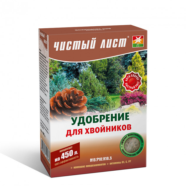 Добриво кристалічне осіннє для хвої Чистий Лист 300 г